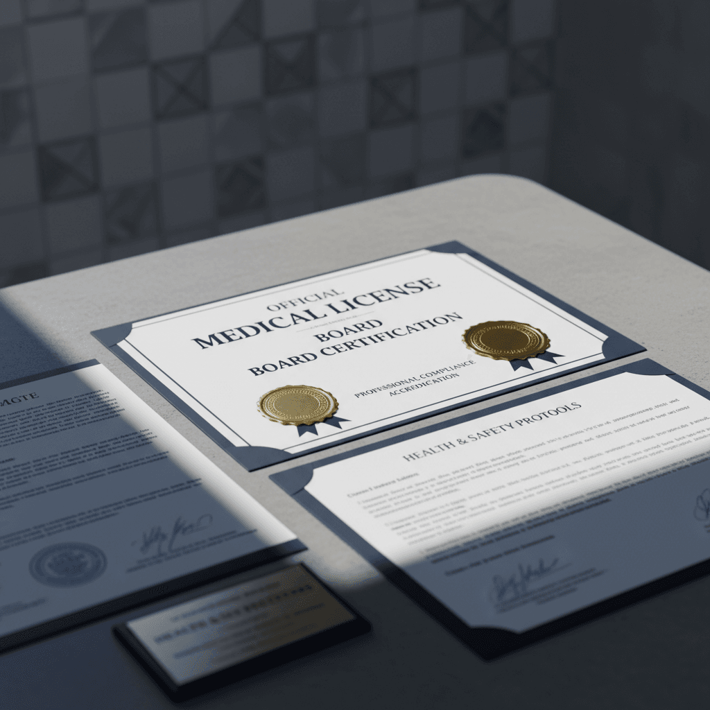 DEC licensing and professional compliance documentation