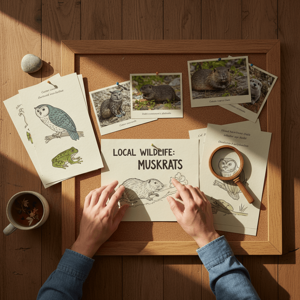 Educational materials and wildlife information shared by the center